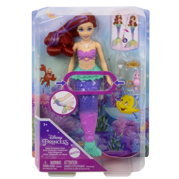 Mattel Disney the Little Mermaid Ariel Doll, Mermaid Fashion  Doll with Signature Outfit, Toys Inspired by Disney's the Little Mermaid :  Toys & Games
