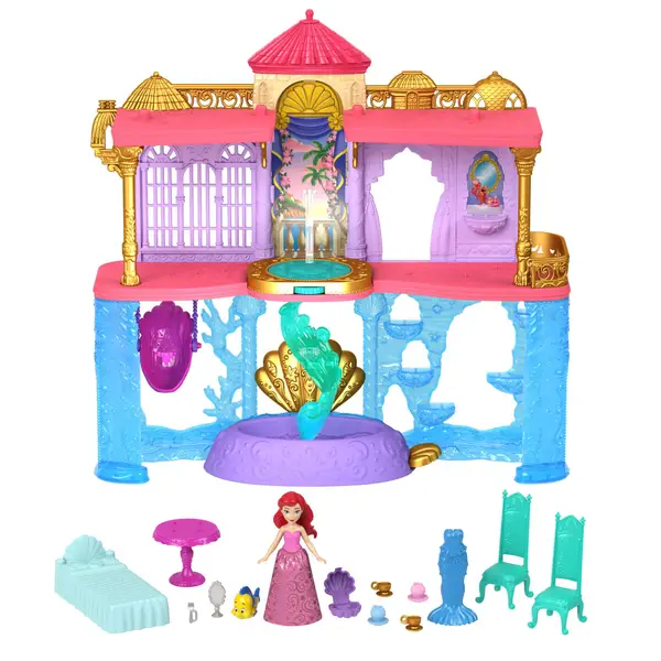  Mattel Disney Princess Toys, Belle Stackable Castle Doll House  Playset with Small Doll and 8 Pieces, Inspired by the Mattel Disney Movie,  Kids Travel Toys : Toys & Games