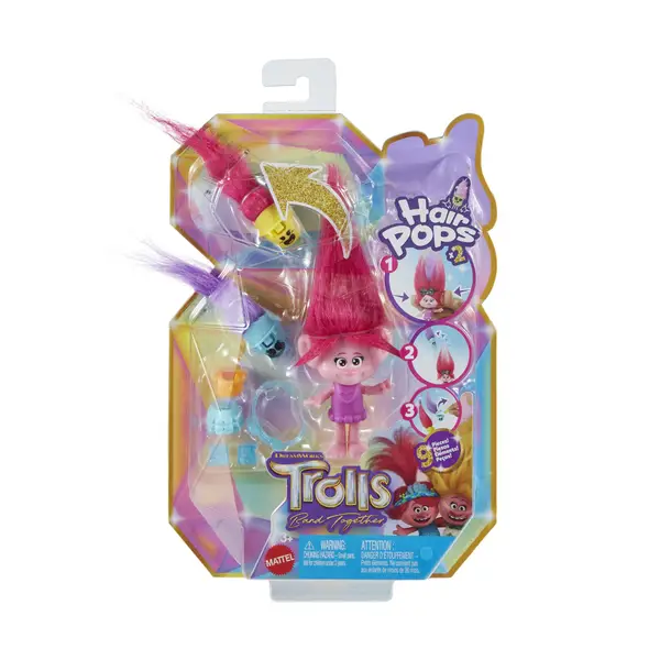 DreamWorks Trolls Surprise Mini Figure Series 9 Party Hair Trolls, 4 and Up  