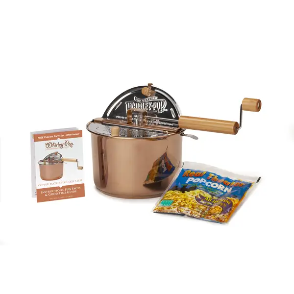 Williams Sonoma OPEN BOX: Whirley Pop Copper Plated Stainless
