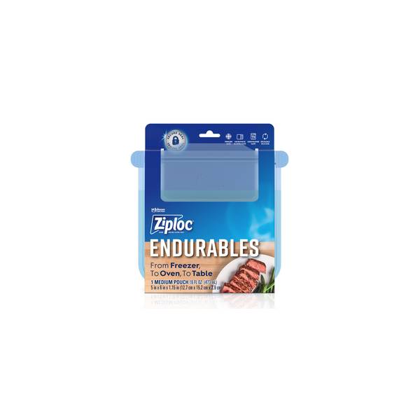New - Ziploc Endurables - Large Pouch - 64oz - Reusable Silicone Freezer  Bag