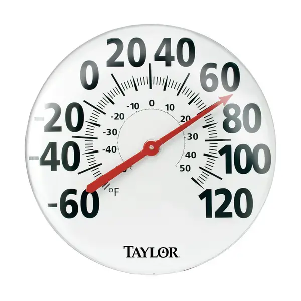 Taylor Heritage Metal Tube Indoor Outdoor Thermometer