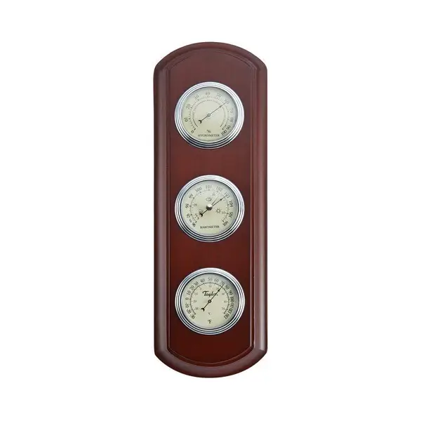 Metal 3 in 1 Barometer Weather Station for Indoor and Outdoor Use Barometer