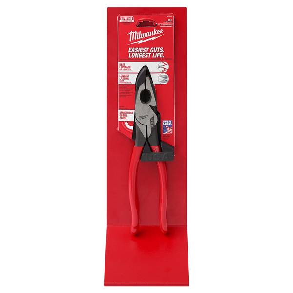 Milwaukee 9inch Linemans Comfort Grip Pliers with Crimper and Bolt Cutter  (USA) MT550C - Acme Tools