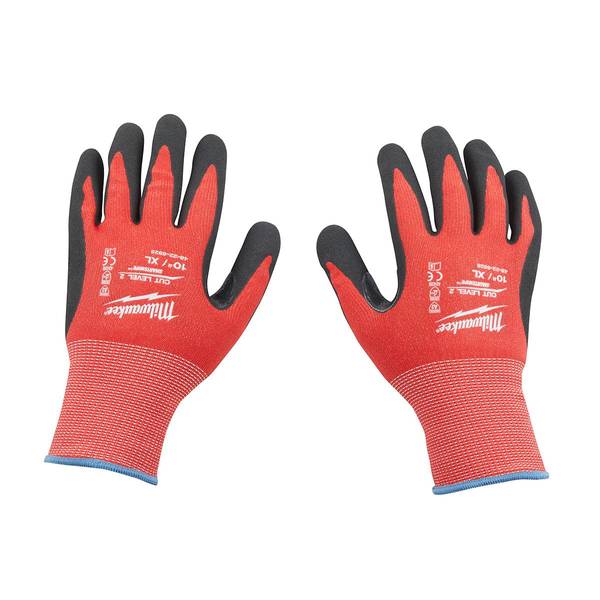 Milwaukee Cut Level 2 Nitrile Dipped Gloves - XL - 48-22-8928