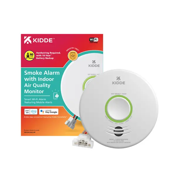 Kidde Plug-In Smart Carbon Monoxide Detector & Indoor Air Quality Monitor  with Battery Backup