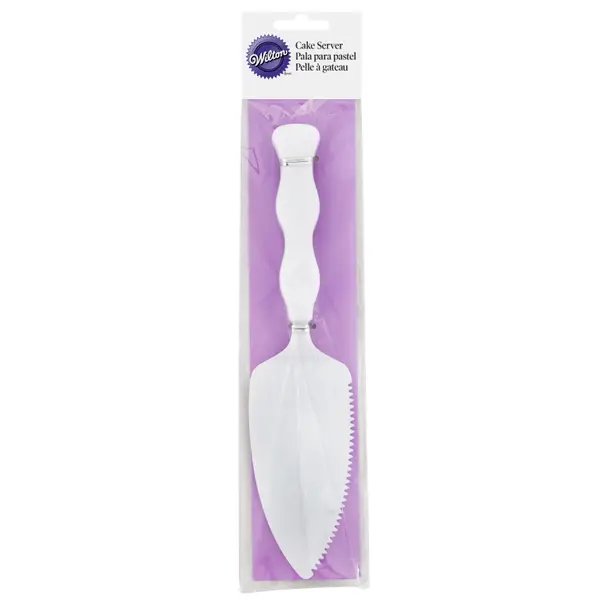 Wilton White Plastic Cake Server