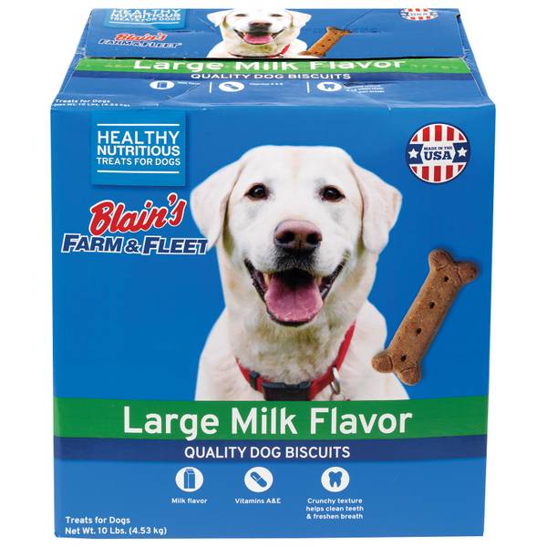 Blain's Farm & Fleet Large Milk Flavored Dog Treats, 10 lb - 37757 ...