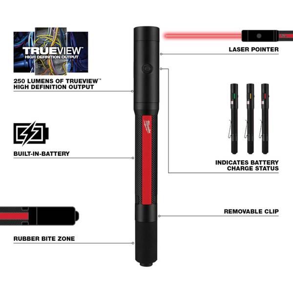 Milwaukee Rechargeable 250L Penlight - 2010R | Blain's Farm & Fleet