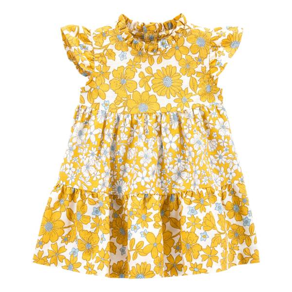 Carter's IG Tiered Floral Slvless Dress Ylw - 1P561010-3M | Blain's ...