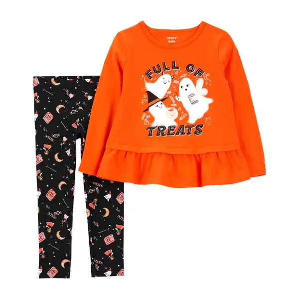 Carter's Toddler Girl's 2-Piece Full Of Treats Halloween Pajamas -  2P923610-2T