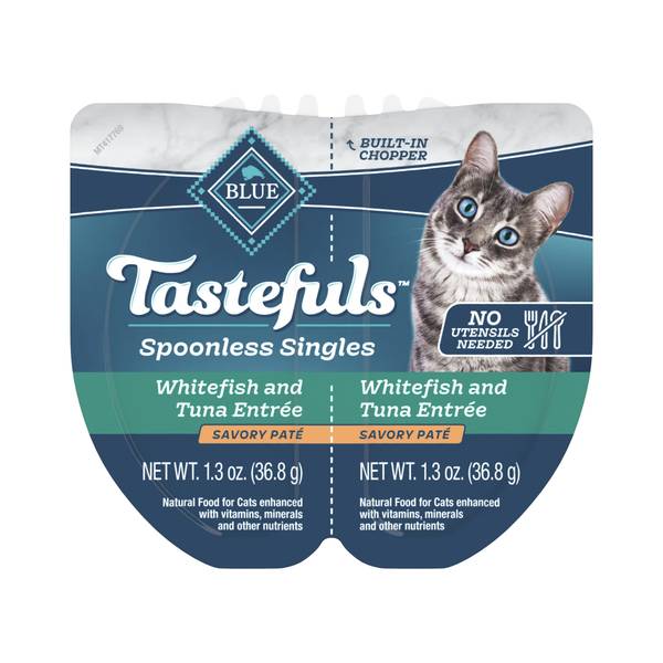 Photo of Tastefuls Spoonless Singles Whitefish and Tuna Entree 2.6 oz, Real Whitefish First Ingredient