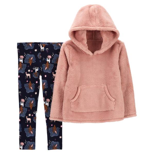 Carter's Toddler Girl's 2-Piece Fuzzy Pullover and Legging Set -  2P829410-3T