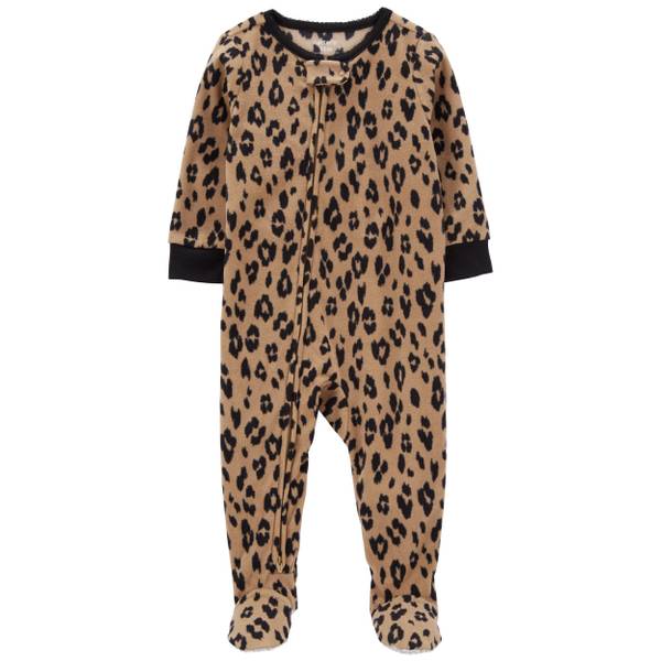 Leopard print baby discount pajamas