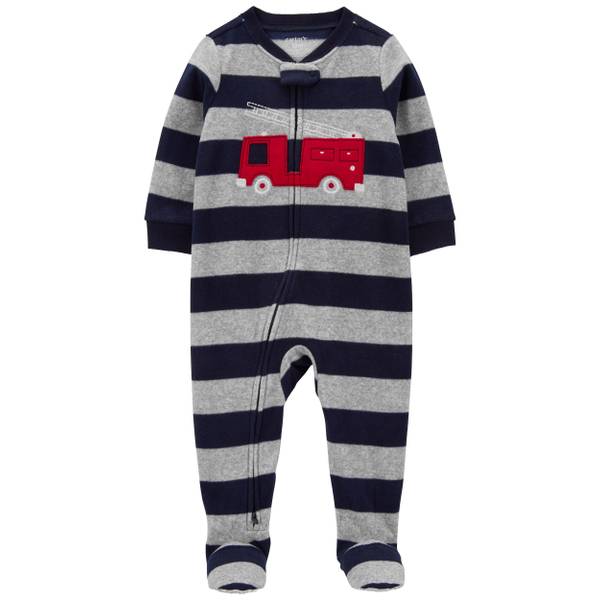 Carter's Infant Boys Firetruck Fleece Footie Pajamas - 1P850710