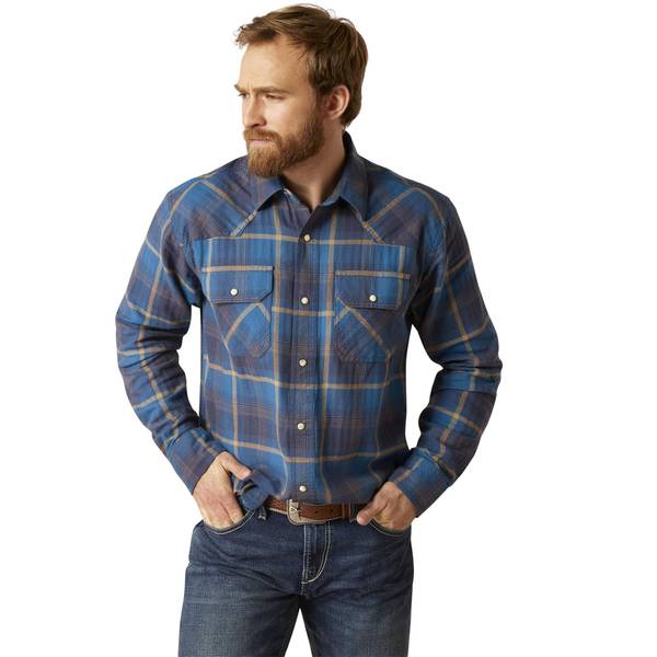 ARIAT Men's Retro Harland Long Sleeve Western Shirt - 10046294-S ...