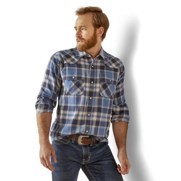 ARIAT Men's Retro Hoyt Long Sleeve Western Shirt - 10046295-S | Blain's ...