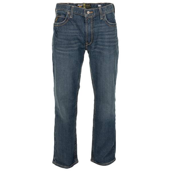 ARIAT Men's Rebar M5 Slim Fit Durastretch Straight Leg Jean | ToughMax Denim, Twice The Durability