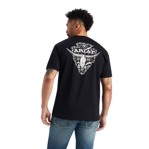 ARIAT Men's Arrowhead 2.0 Short Sleeve Graphic T-Shirt - 10042635-M ...
