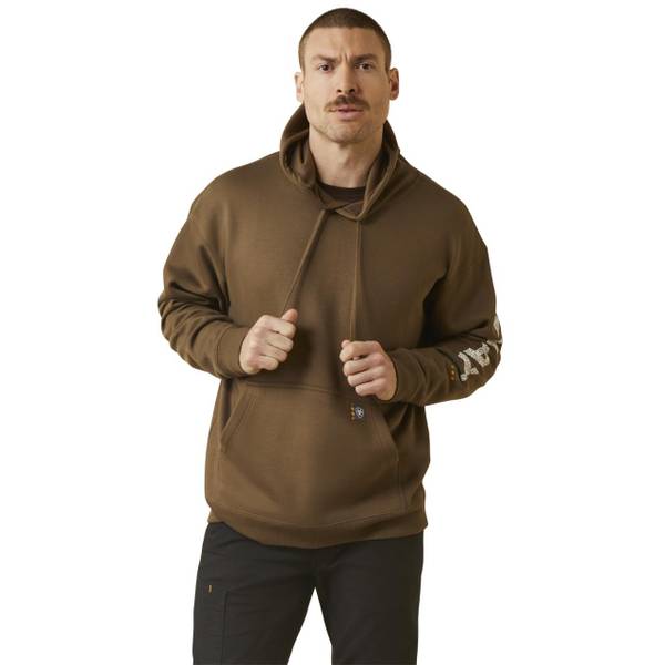 ARIAT Men's Rebar Roughneck Pullover Hoodie - 10046776-M | Blain's Farm ...