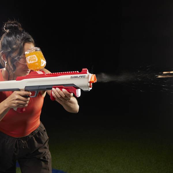 Nerf Pro Gelfire Raid Blaster, Fire 5 Rounds At Once, 10,000