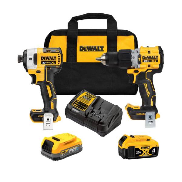 20-Volt Cordless 2-Tool Combo Kit, 1/2 In. Drill + 6-1/2 In
