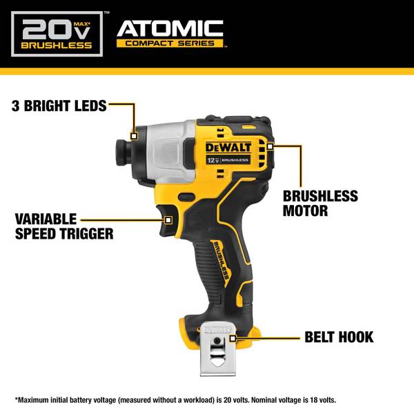 Dewalt impact driver 20v brushless sale