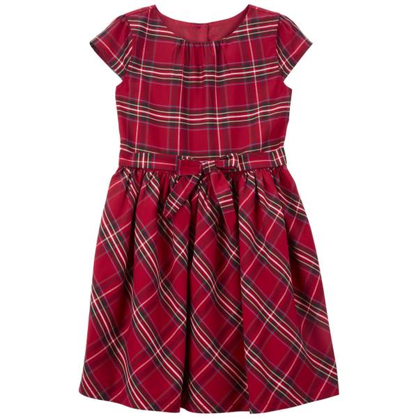 Carter's Girl's Plaid Sateen Dress - 3P789710-5 | Blain's Farm & Fleet