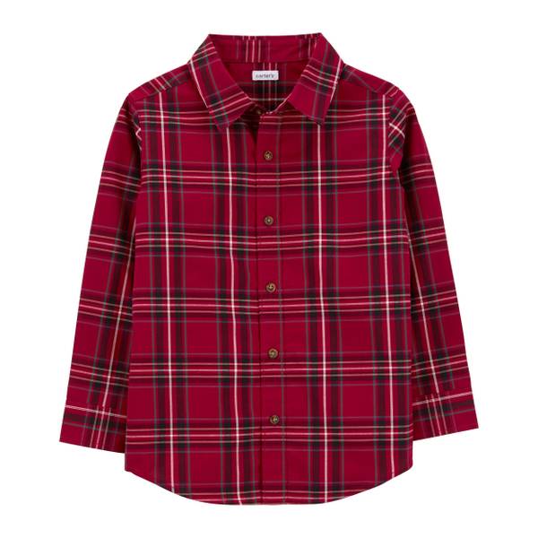 Carter's Boy's Plaid Button-Front Shirt - 3P799610-4 | Blain's Farm & Fleet