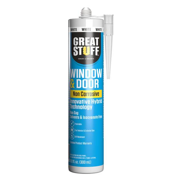 Great Stuff Window and Door 10.1 fl. oz. White Hybrid Polymer Sealant Caulk