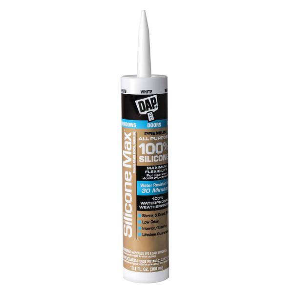 Photo of 10.1 oz Silicone Max Window, Door, and Siding White Sealant