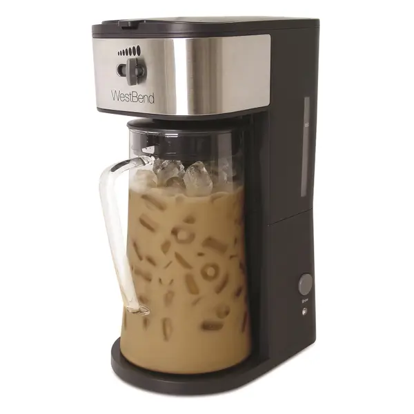  West Bend IT500 Iced Tea Maker or Iced Coffee Maker Includes an  Infusion Tube to Customize the Flavor, Features Auto Shut-Off, 2.75-Quart,  Black : Home & Kitchen