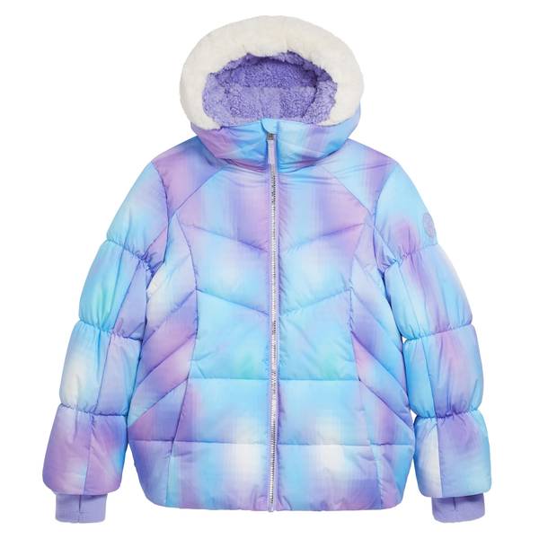 Girls blue puffer on sale jacket