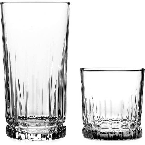 Anchor Hocking Alistair Highball 16oz Drinking Glasses, Set of 4