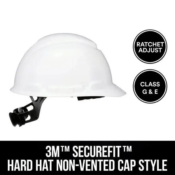 3M White SecureFit Hard Hat CHH-R-W6-SL Blain's Farm  Fleet