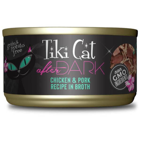Tiki Cat 12-Count 2.8 oz After Dark Chicken & Pork Wet Cat Food