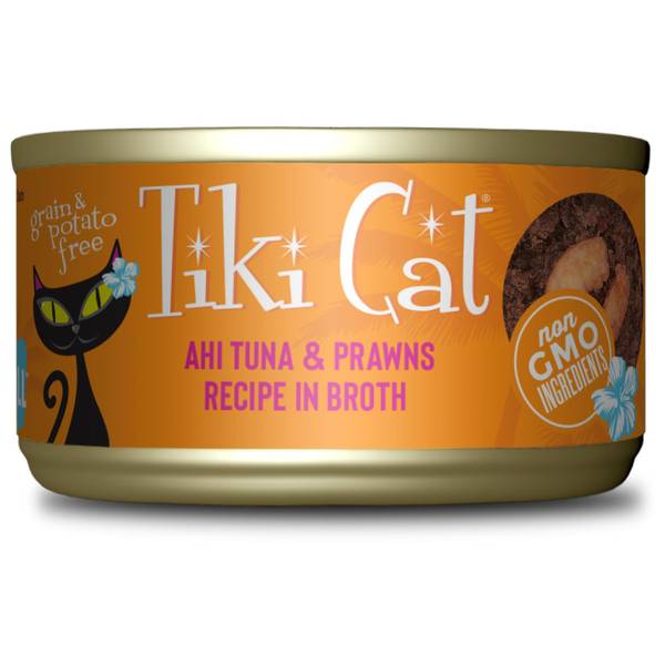 Tiki Cat 12-Count 2.8 oz Grill Ahi Tuna & Prawns Wet Cat Food