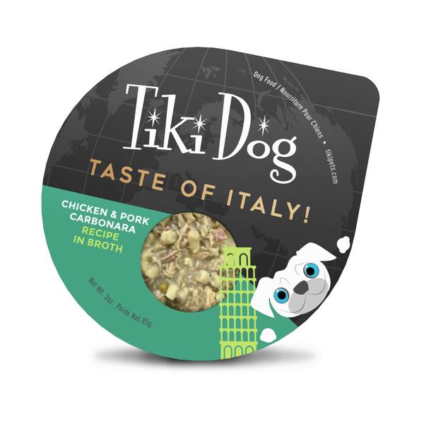 Tiki Dog 3 oz Taste of Italy Chicken & Pasta Wet Dog Food
