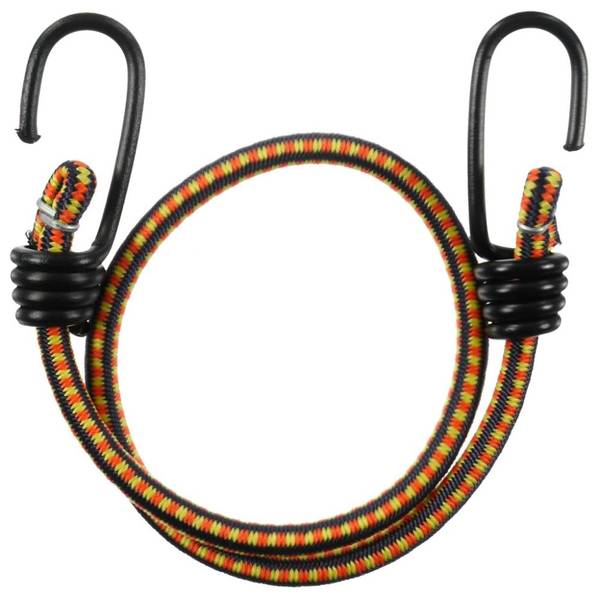 Keeper Bungee Cord Hook, Black Vinyl Coated Steel, 4-Pk.