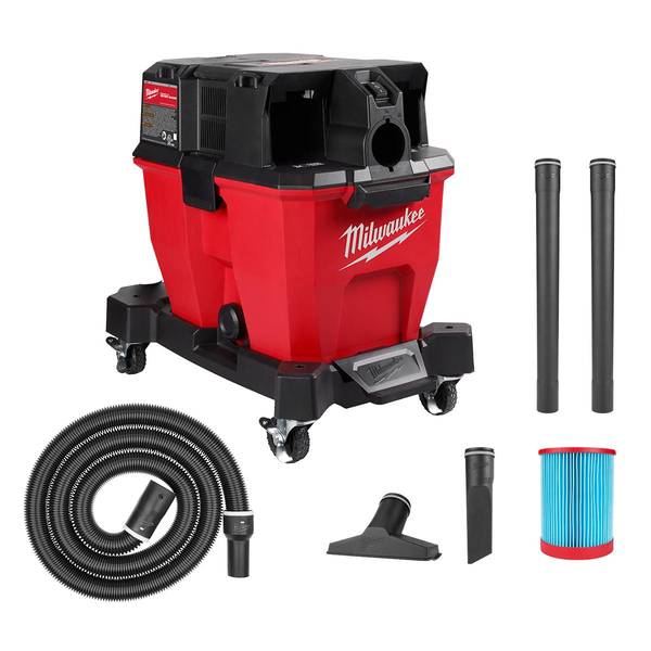 Milwaukee 18V Lithium-Ion FUEL 3-in-1 Backpack Vacuum with Hose,  Attachments and HEPA Filter 