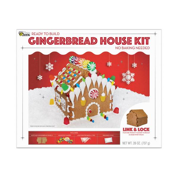 Bee International Gingerbread House Kit - 721764 | Blain's Farm & Fleet