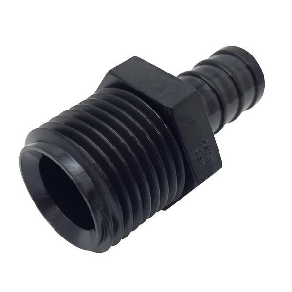 JMF 2Pack 1/2 PEX x 1/2 MIP Plastic PEX Adapter 2210108089831