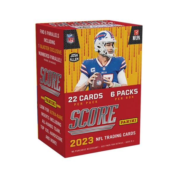 2023 Score Football Checklist, Team Set Lists, Hobby Box Info