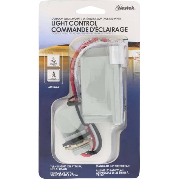 Westek Outdoor WireIn Dusk To Dawn Swivel Mount Light Control AT15SW