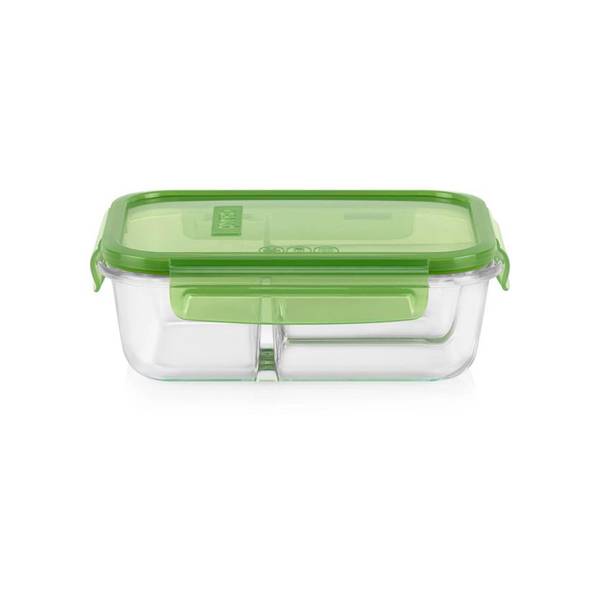 Pyrex 4-Cup MealBox Divided Glass Food Storage Container