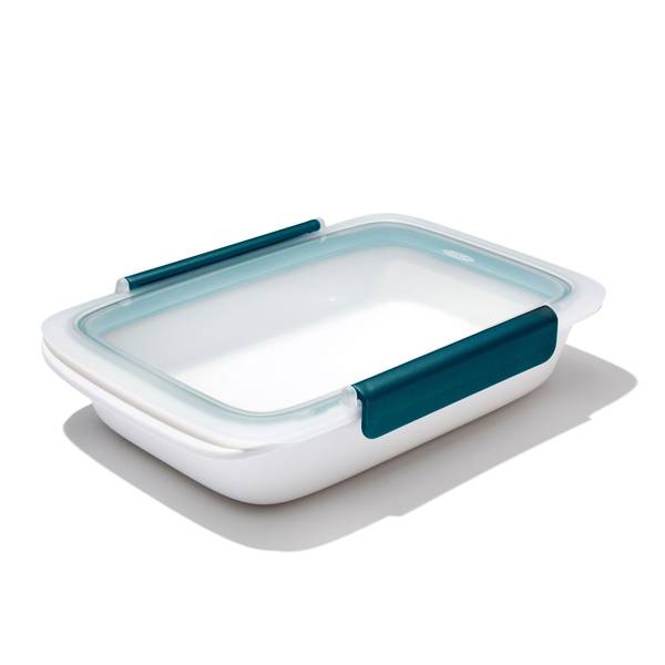 Microwave Food Storage Tray Containers - 3 Section/Compartment Divided  Plates w/Vented Lid (Assorted)