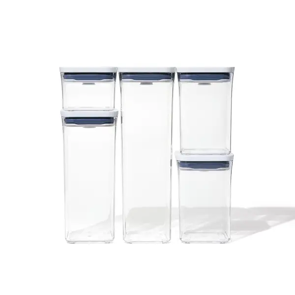 OXO Good Grips 8-Piece SNAP Rectangular Glass Food Storage Set