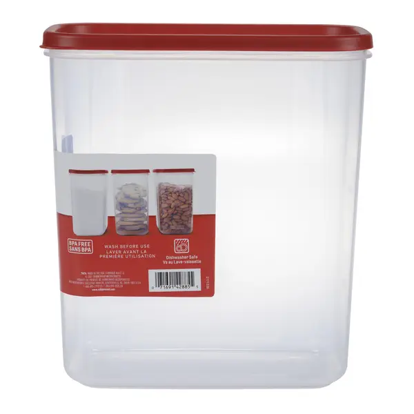 Rubbermaid Premium Modular Food Lids, Cereal Keeper, 2-Pack, 18-Cup  Stacking, Space Saving Plastic Storage Containers, Clear