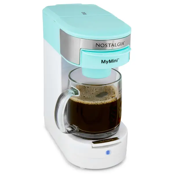 Nostalgia MyMini Single Serve Coffee Maker ,Aqua