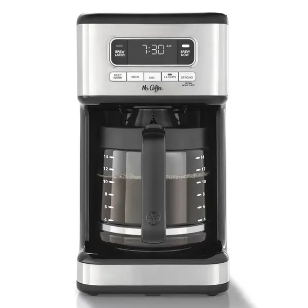 Mr. Coffee - 14-Cup Coffee Maker with Reusable Filter and Advanced Water  Filt